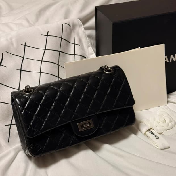 샤넬2.55 스몰블랙은장