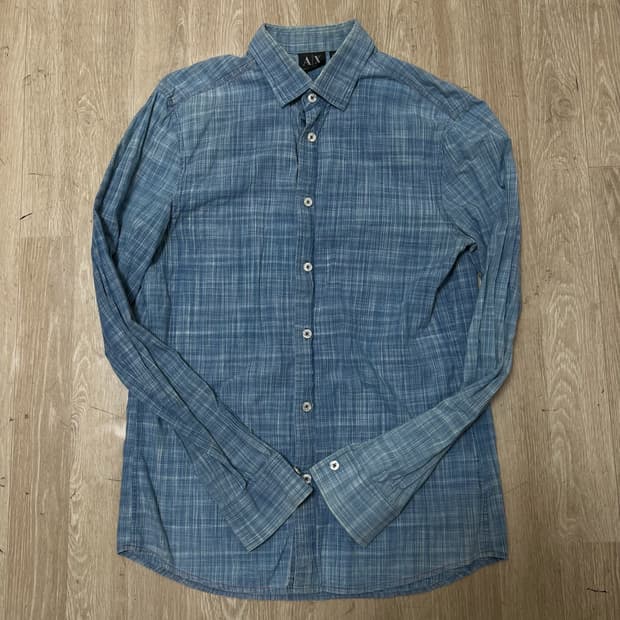 알마니 익스체인지 스탠다드 데님셔츠 S/90 