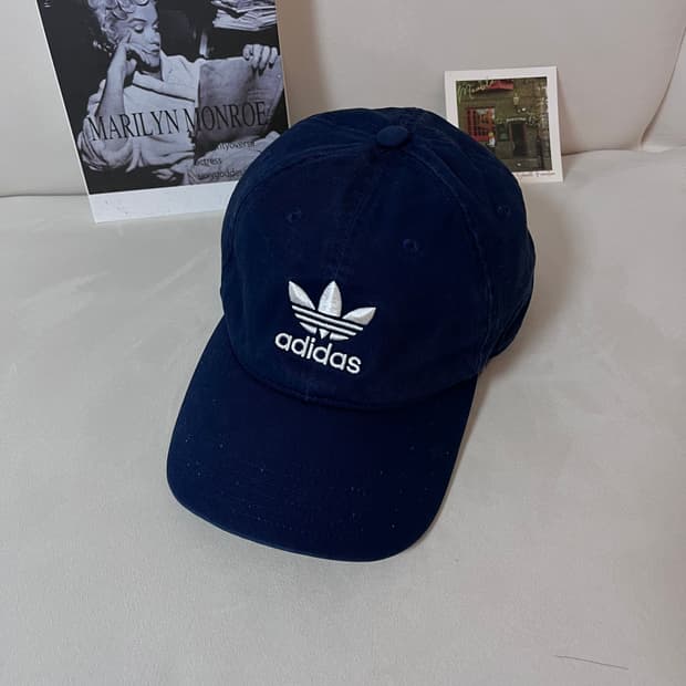 [정품] 아디다스 네이비 트레포일 모자