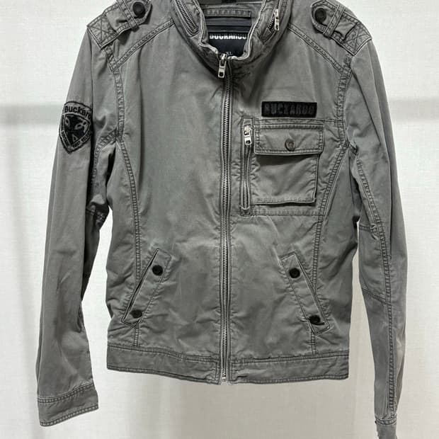 버커루 빈티지 카고 봄버자켓 00s y2K 락시크펑크 항공점퍼집업밀리터리