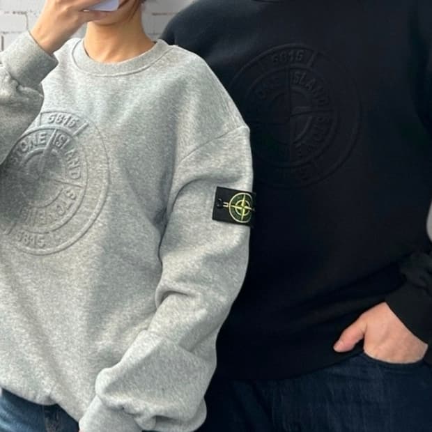 스톤아일랜드 기모 맨투맨