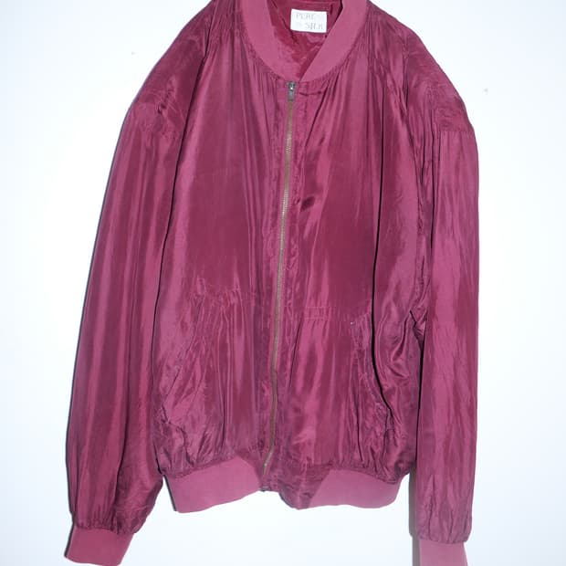 vtg silk bomber