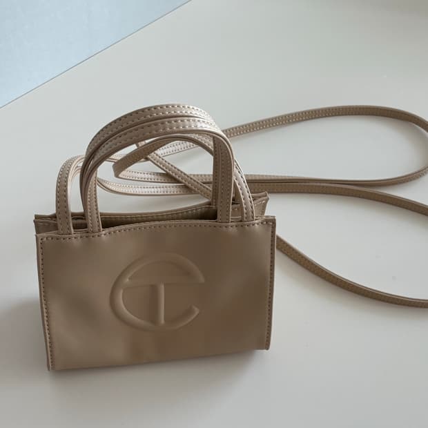 텔파 스몰 크로스백 베이지