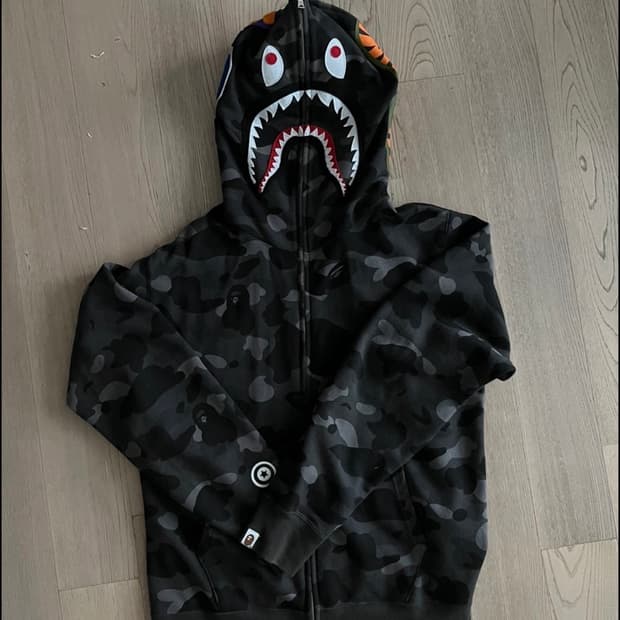 베이프 샤크후드 흑계 XL 새상품