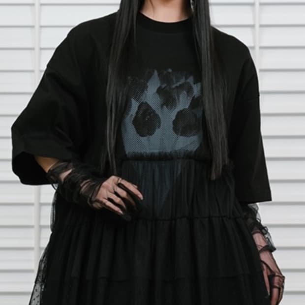 나이스고스트클럽 ffats TULLE DRESS BIG BIG TEE