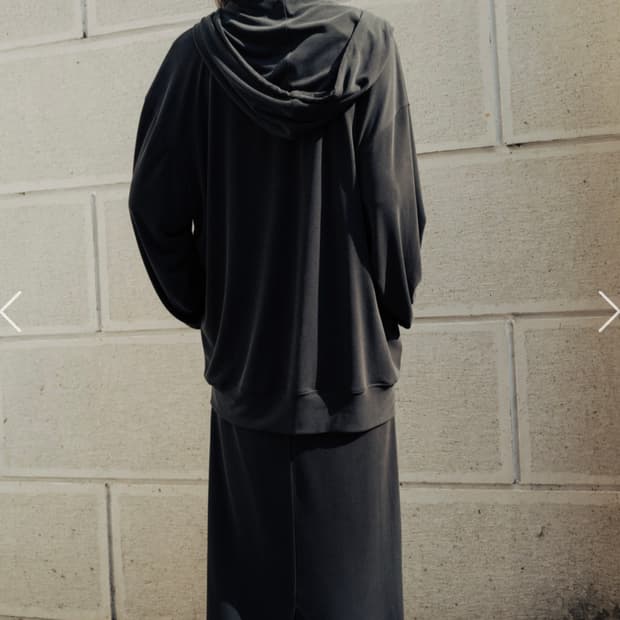 모노하 flowy jersey hoodie zip up 후디 집업