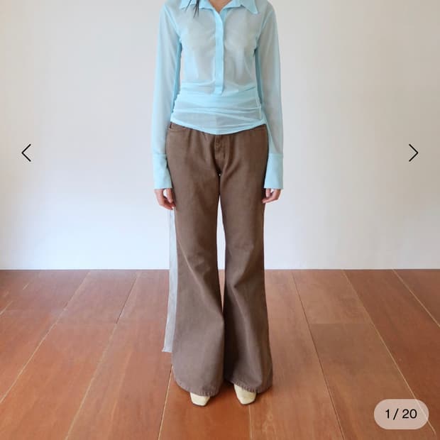 mmmcorp See-through Collar T-shirts_Sky