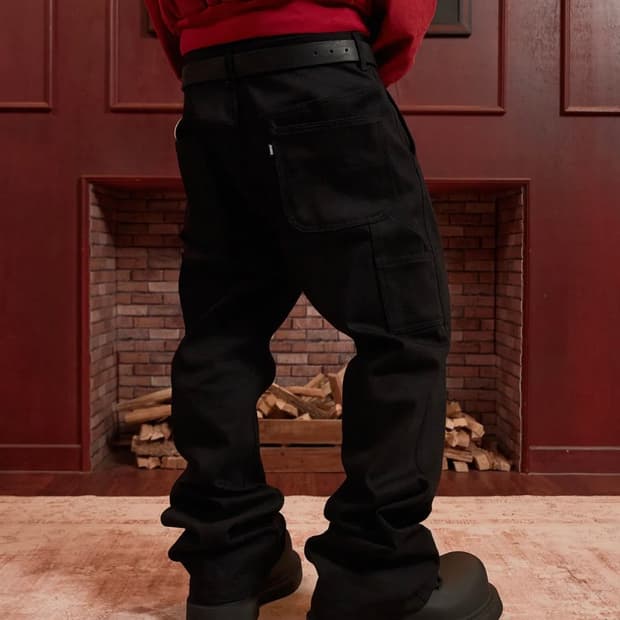 [4] 아르반 루터스 새깅 플레어 팬츠_솔리드 블랙