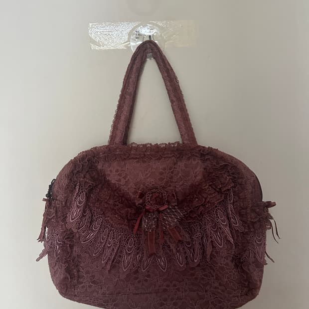 sweet violet lace bag