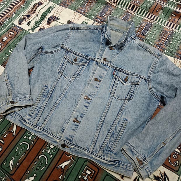 리바이스(Levis) 빈티지 PCL600A 루즈핏 트러커 데님 자켓 L