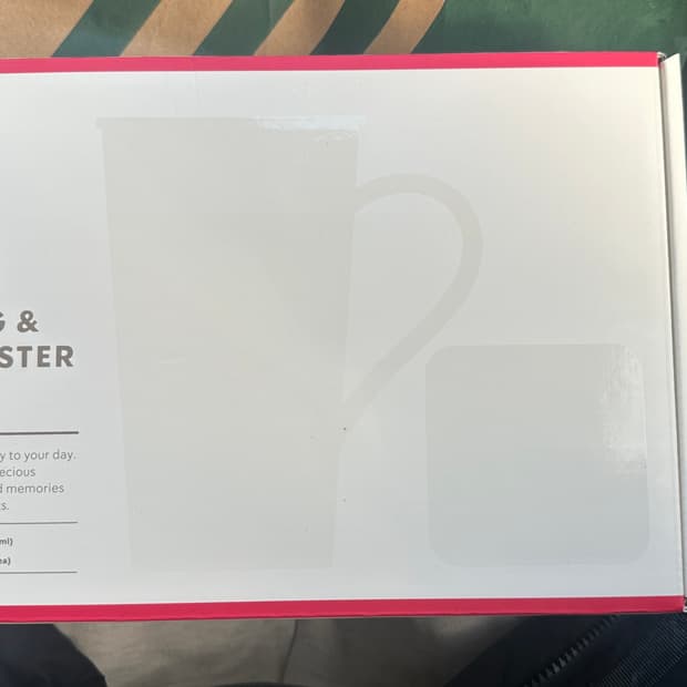 (새상품) 스타벅스 시크릿 딜라이트 머그앤코스터 세트 아이보리