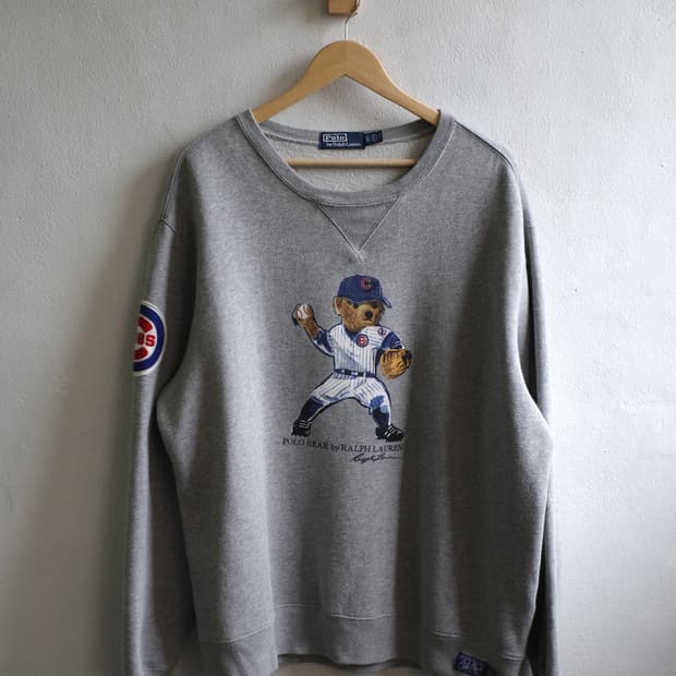 폴로 x MLB 협업 시카고 컵스 스웻셔츠