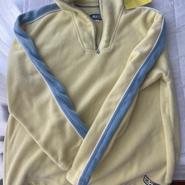 빈티지 플리스 하프 집업 xl