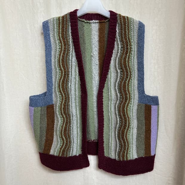 handmade knit vest