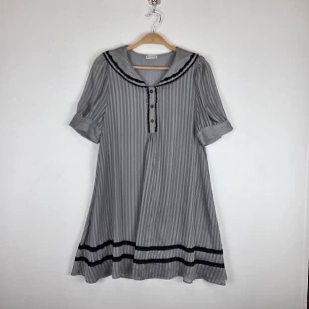 Axes femme 스트라이프 세일러 원피스