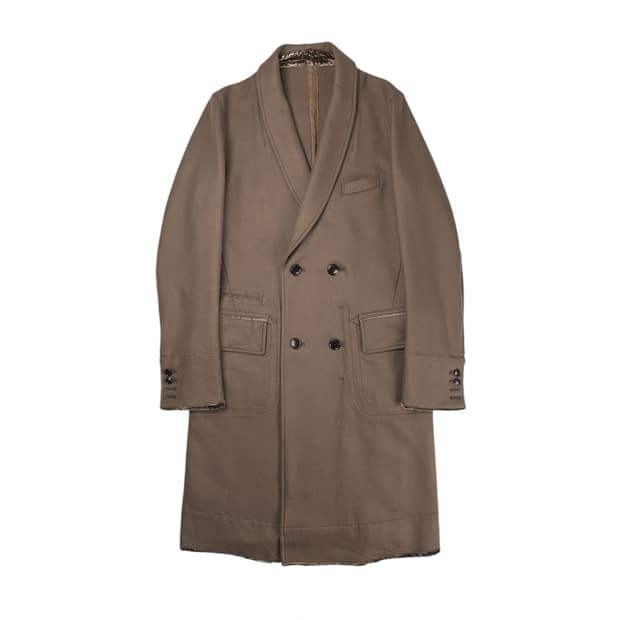 smoking double breasted coat