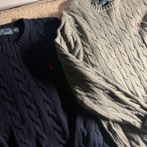 폴로 니트(그레이)