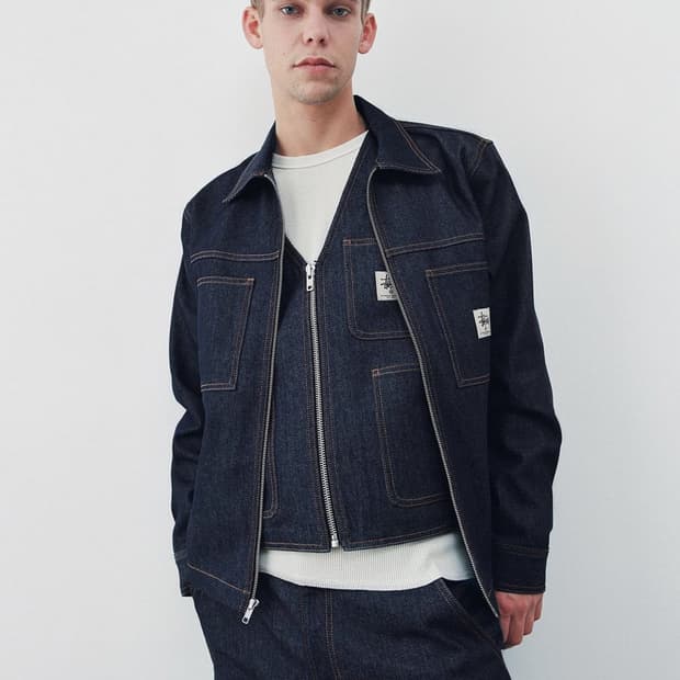 스투시 데님 집업 워크 자켓 XL