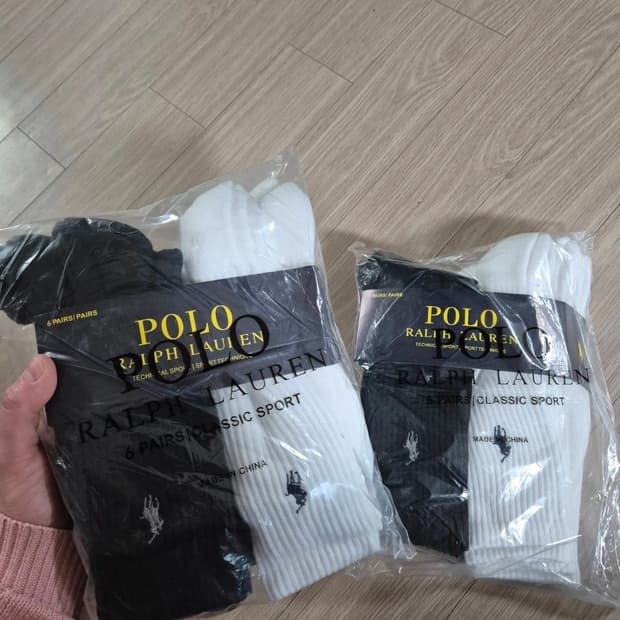 폴로 랄프로렌 스포츠 양말 6켤레 새상품 미개봉