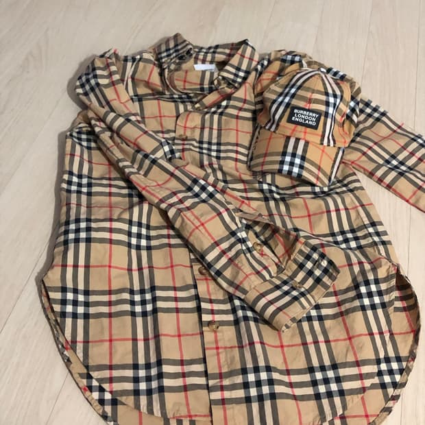 버버리 체크 셔츠
