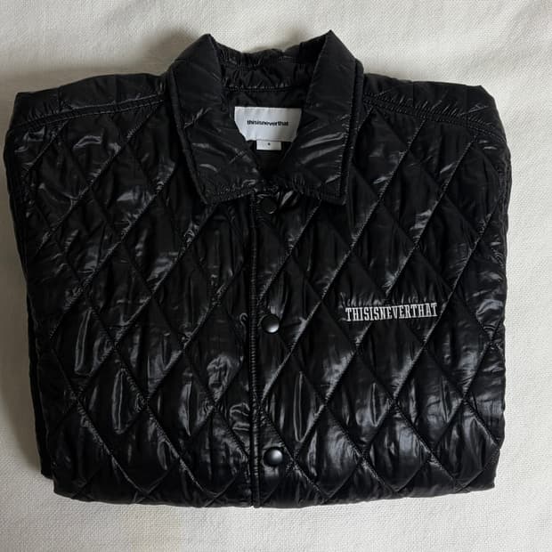 디스이즈네버댓 퀼팅 자켓 (S사이즈/블랙)