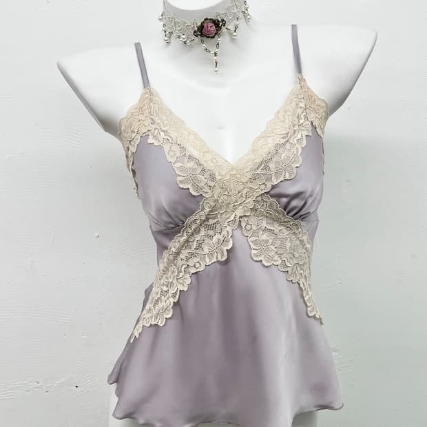 페어리 레이스 새틴 슬립