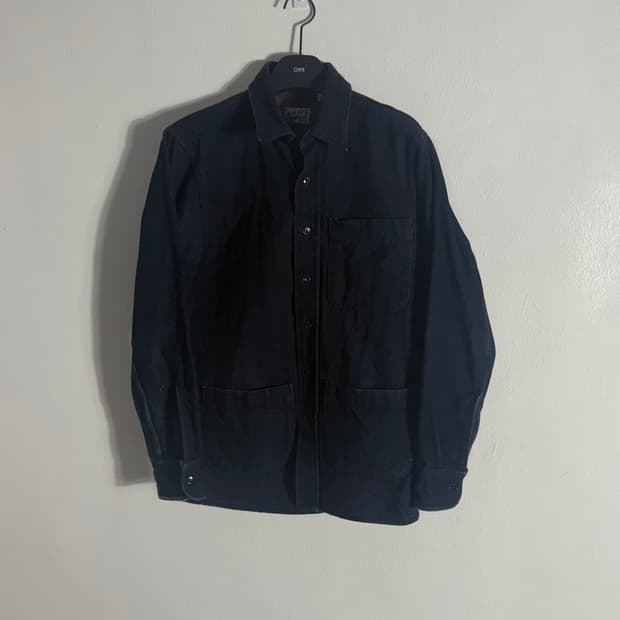 네이키드앤페이머스 (naked & famous)  워크 자켓 블랙