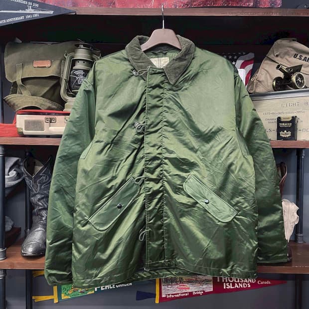 70s 오리지널 U.S NAVY A-1 덱 자켓 밀리터리 파카 N509
