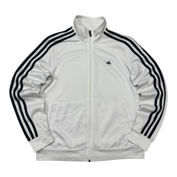 아디다스 화이트 삼선 트랙탑 져지 95