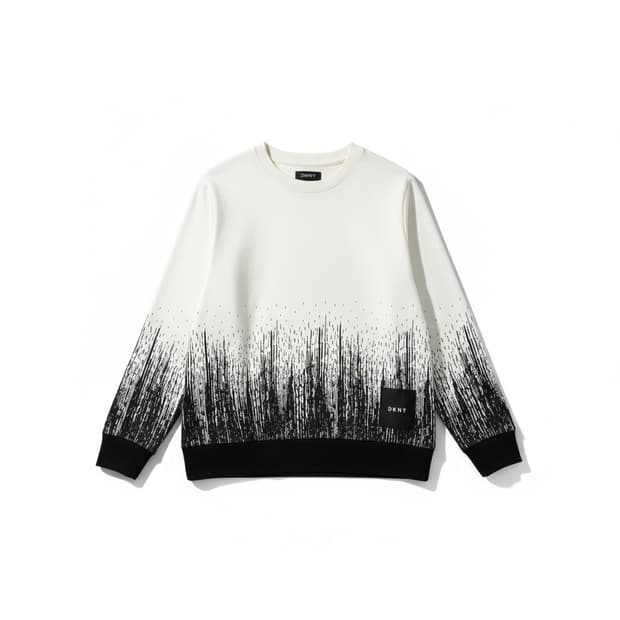 DKNY 페인트 드립 그래픽 맨투맨