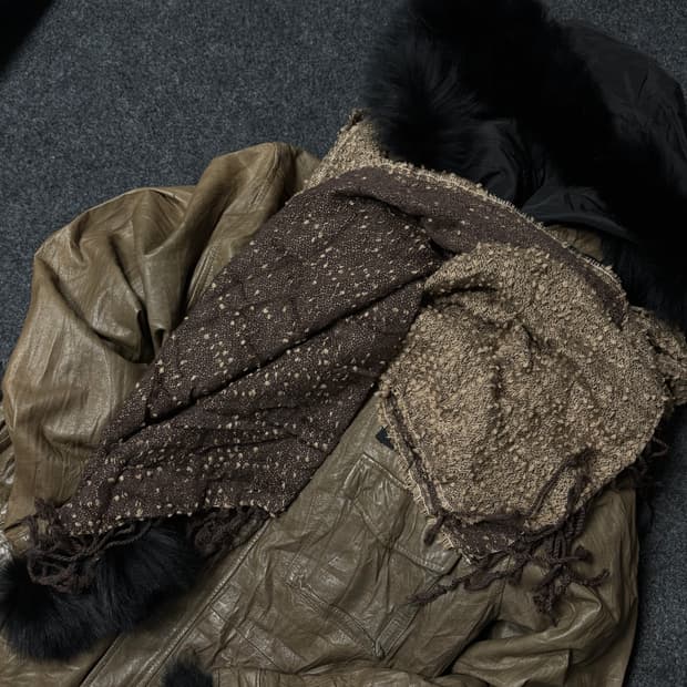 Vintage y2k punk grunge muffler scarf