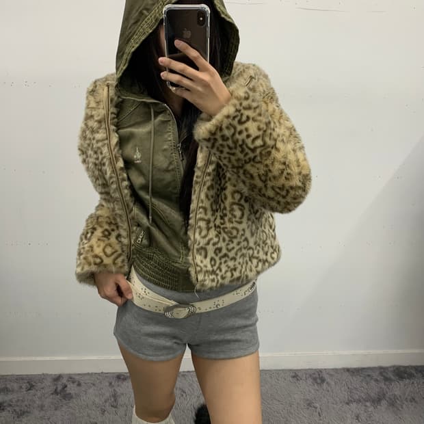 빈폴 y2k 크롭 후드집업