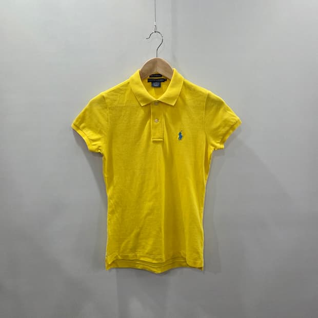 폴로랄프로렌 우먼 피케 카라 반팔티 옐로우 S