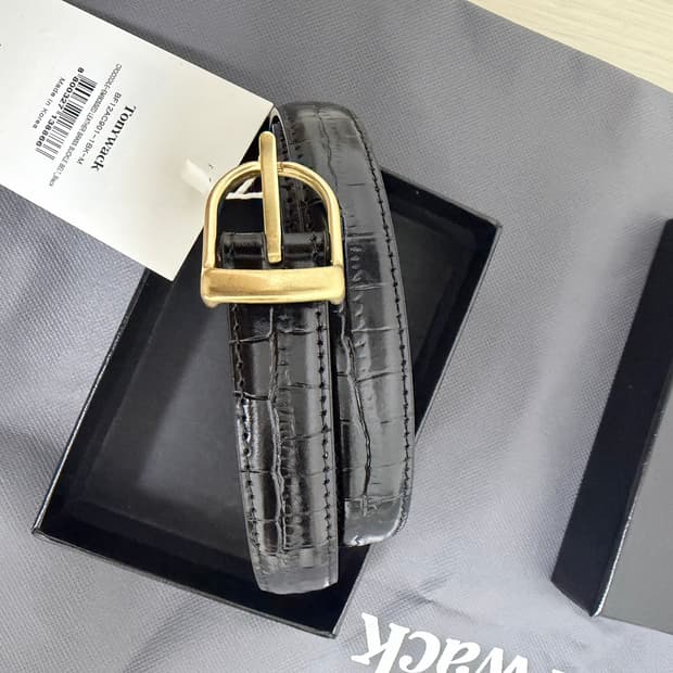 토니웩 크로커다일 레더 벨트M