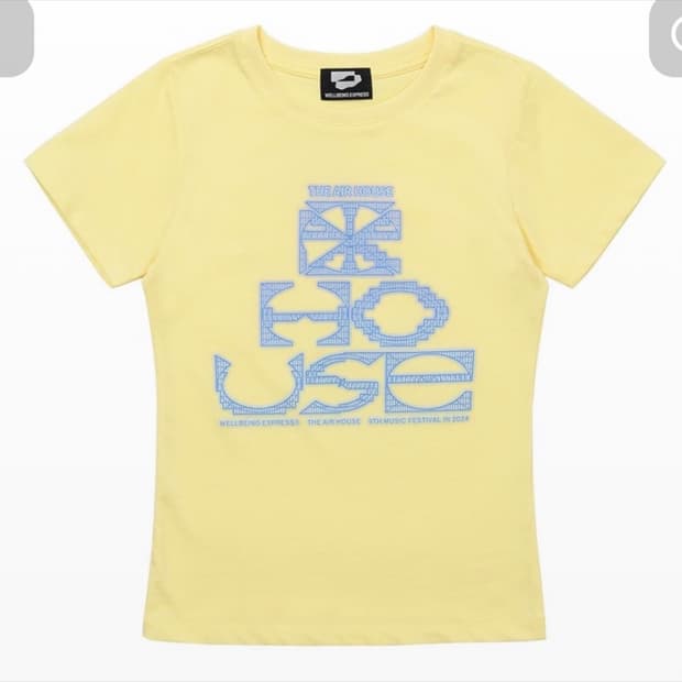 구해요) 웰빙익스프레스 반팔 grid symbol half sleeve