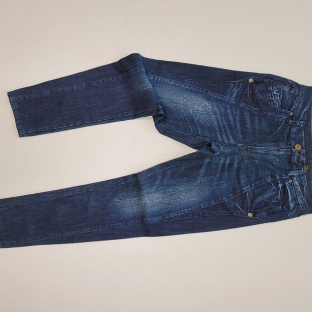 코데즈컴바인 남자 엠보워싱 기모 청바지 32 딥네이비