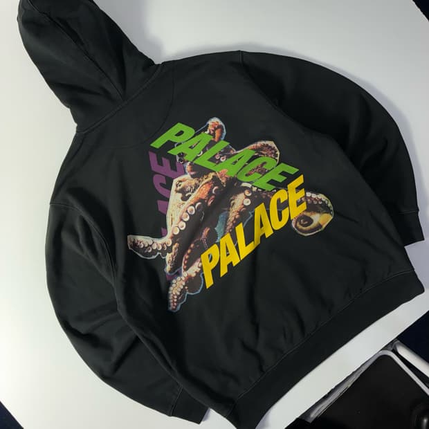 Palace  팔라스 옥토 포레스트 블랙 후드티