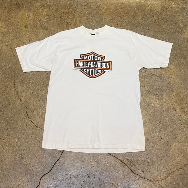 미국 빈티지 할리데이비슨 레어 빅로고 반팔티