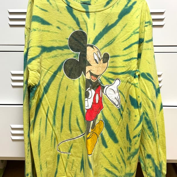 미키 나염 티셔츠 M