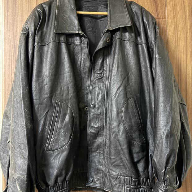 빈티지 가죽 자켓