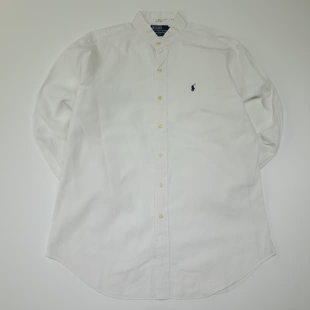 CL628 XL 폴로 90s 홍콩판 차이나 칼라 화이트 셔츠 남방
