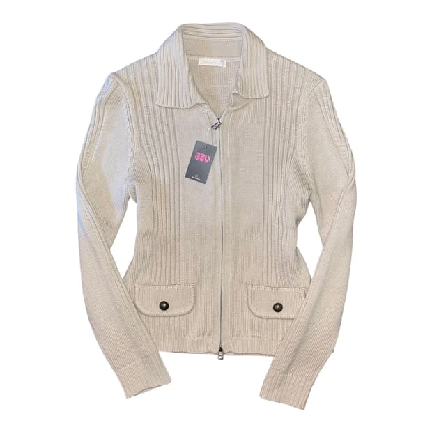 투웨이 니트 집업 모리갸루y2k