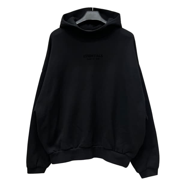23FW 피어오브갓 에센셜 제트 블랙 후드티 L