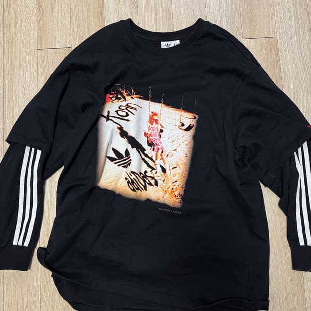 아디다스 콘 롱슬리브 티셔츠 XL