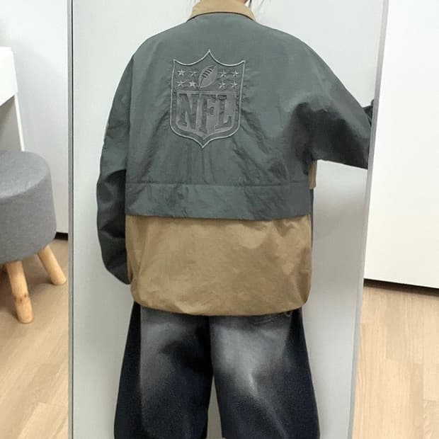 NFL 나이티 블럭 반집업 아노락
