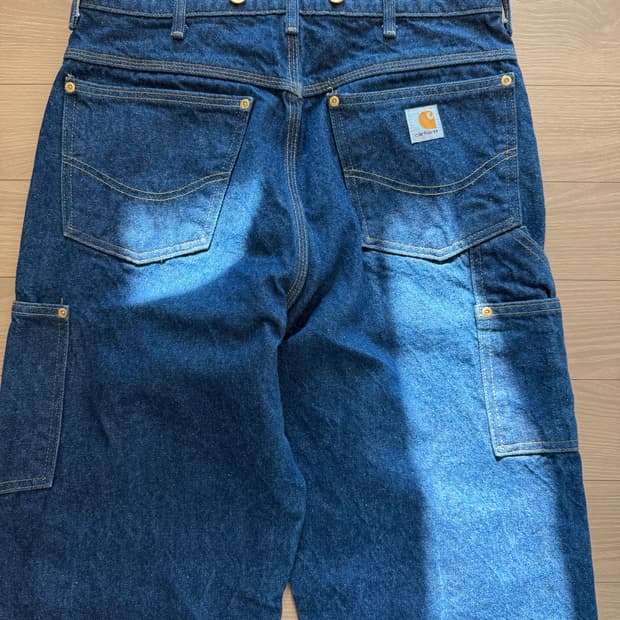 90s 칼하트 데님 싱글니 워크팬츠