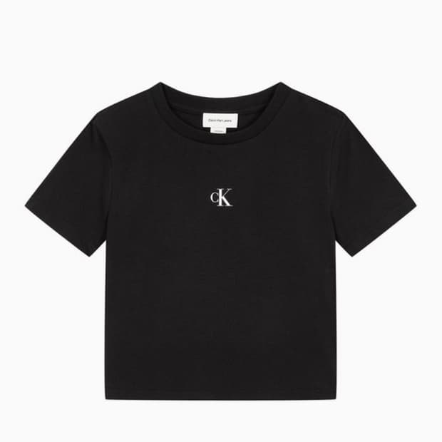 캘빈클라인 크롭 반팔티