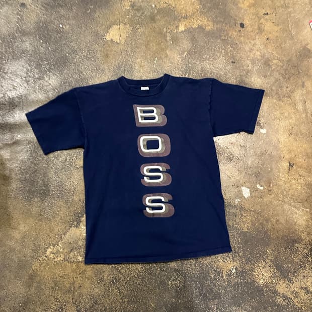 빈티지 90s boss by ig design 힙합 티셔츠 