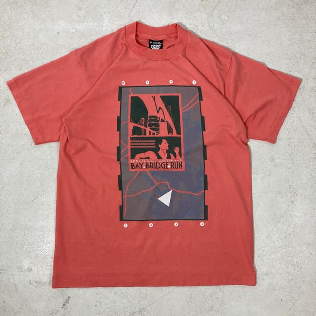 90s Single Stitched Tee (faded pink)