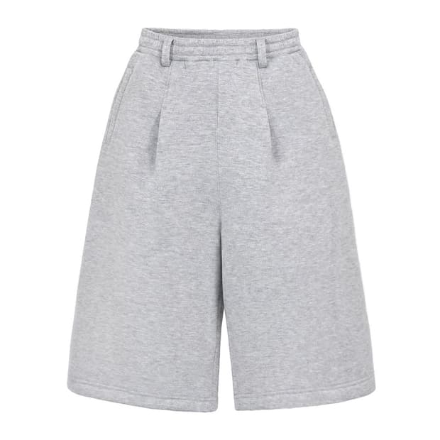 카미엔 PANEL BERMUDA PANTS MELANGE GRAY